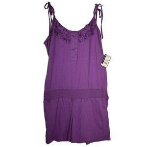 ORageous Girls XL 18/20 Solid One Piece Romper Bright Violet New